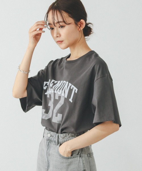 セール】ヘビロッTEEワイドプリント半袖/289396（Tシャツ