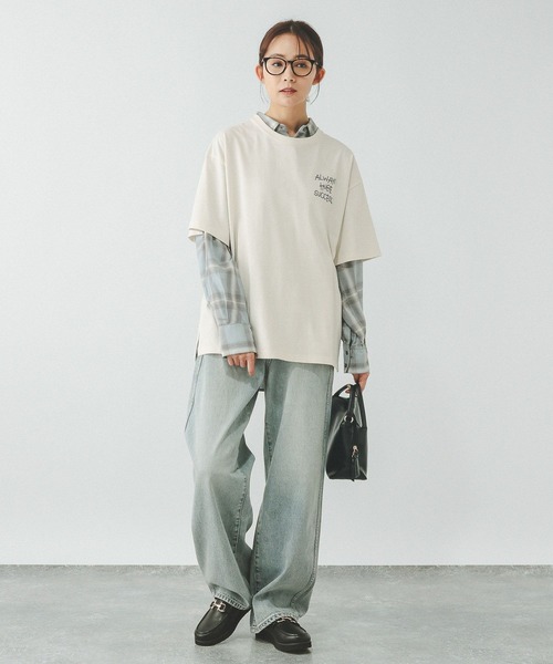 セール】ヘビロッTEEワイドプリント半袖/289396（Tシャツ