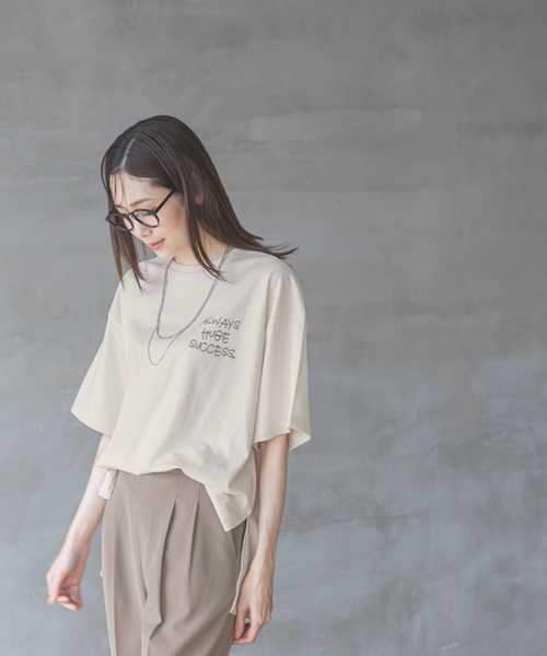 ♡꒰ ピノ ꒱♡ セール】ヘビロッTEEワイドプリント半袖/289396（Tシャツ