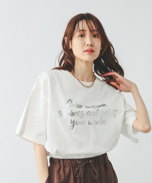 セール】ヘビロッTEEワイドプリント半袖/289396（Tシャツ