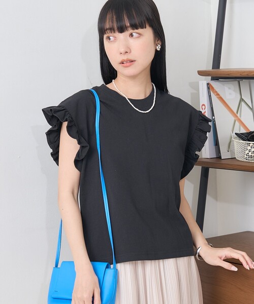 Heal Creek フリル付き ノースリーブ ストライプシャツ 90(M相当) 新品】HEAL CREEK ヒールクリーク 002-21547 ノースリーブシャツ