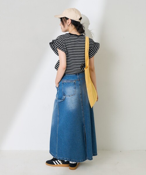tシャツ 袖フリルノースリーブカットソー レディース 袖フリル ノースリーブTシャツ（Tシャツ/カットソー）｜FREAK'S