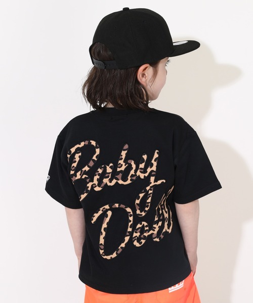 BABYDOLL(ベビードール)の「【綿100%】 親子お揃い ヒョウ柄ポケットTシャツ 0543K(Tシャツ/カットソー・キッズ・ブラック/ピンク系その他7/ホワイト・90cm/110cm/120cm/100cm/130cm/140cm/80cm/150cm)」の2枚目の写真