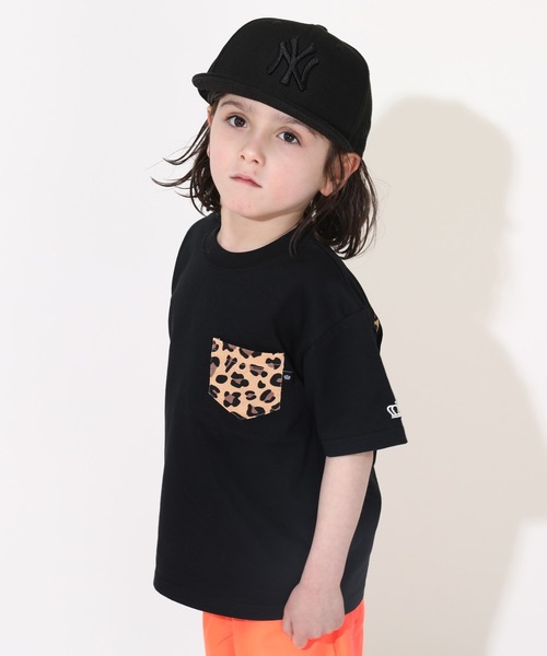 BABYDOLL(ベビードール)の「【綿100%】 親子お揃い ヒョウ柄ポケットTシャツ 0543K(Tシャツ/カットソー・キッズ・ブラック/ピンク系その他7/ホワイト・90cm/110cm/120cm/100cm/130cm/140cm/80cm/150cm)」の10枚目の写真