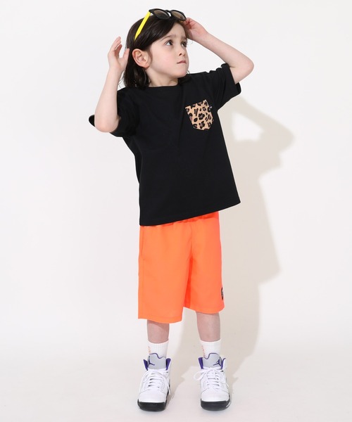 BABYDOLL(ベビードール)の「【綿100%】 親子お揃い ヒョウ柄ポケットTシャツ 0543K(Tシャツ/カットソー・キッズ・ブラック/ピンク系その他7/ホワイト・90cm/110cm/120cm/100cm/130cm/140cm/80cm/150cm)」の9枚目の写真