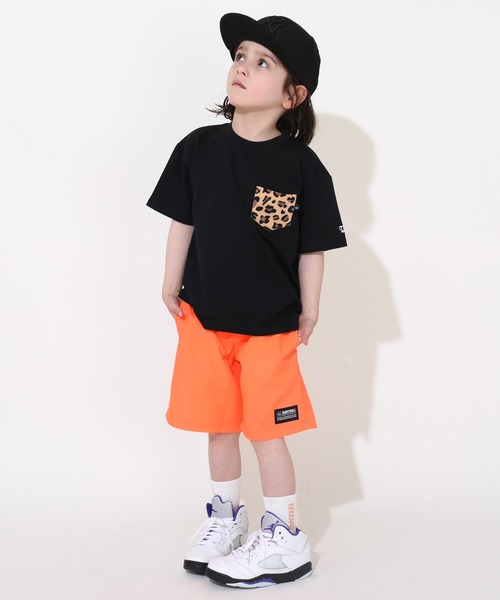 BABYDOLL(ベビードール)の「【綿100%】 親子お揃い ヒョウ柄ポケットTシャツ 0543K(Tシャツ/カットソー・キッズ・ブラック/ピンク系その他7/ホワイト・90cm/110cm/120cm/100cm/130cm/140cm/80cm/150cm)」の7枚目の写真