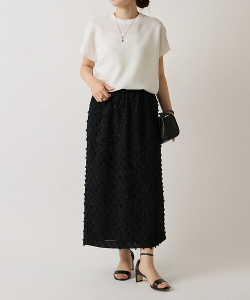 LIVETART（リヴェタート）の「ファードットレイヤースカート（スカート・レディース・ブラック・FREE）」の6枚目の写真