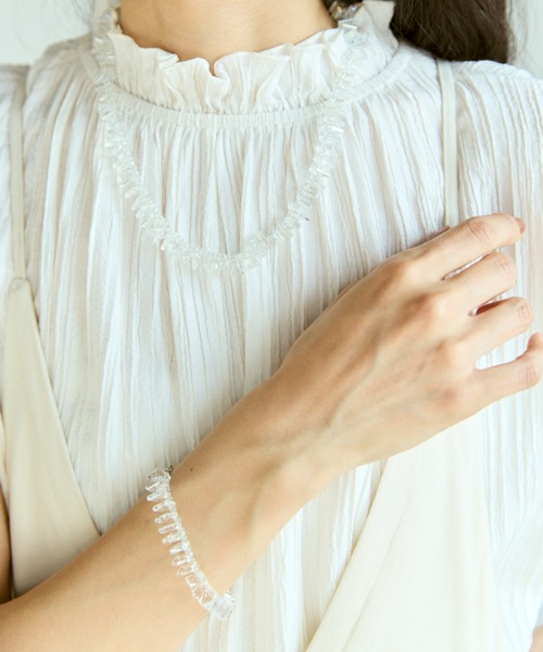 Libra Cue（リブラ キュー）の「クリアバングル（ブレスレット・レディース・クリア・FREE）」の4枚目の写真