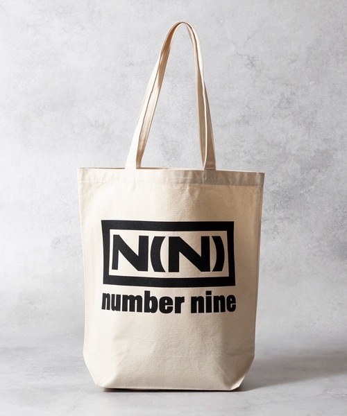 NUMBER (N)INE(ナンバーナイン)の「N(N) number nine CANVAS TOTE BAG / エヌエヌ ナンバーナイン ボックスロゴ キャンバス トートバッグ(トートバッグ・メンズ・ライトグレー/ブラック/アイボリー/ブラック系・FREE)」の11枚目の写真