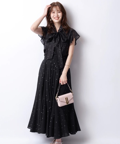 JUSGLITTY(ジャスグリッティー)の「プチハートエスカルゴスカート(スカート・レディース・ライトブルー/ピンク系その他5/ブラック・0/1/2)」の10枚目の写真