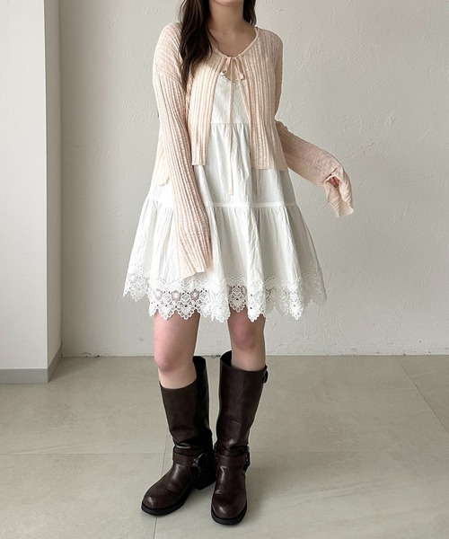 apres jour clair（アプレジュールクレア）の「【apres jour clair】コットンレースキャミチュニック（チュニック・レディース・ベージュ/オフホワイト・フリー/X-LARGE）」の13枚目の写真