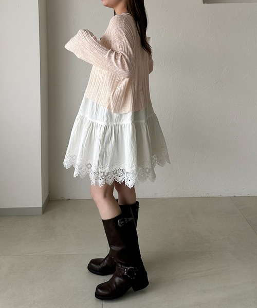 apres jour clair（アプレジュールクレア）の「【apres jour clair】コットンレースキャミチュニック（チュニック・レディース・ベージュ/オフホワイト・フリー/X-LARGE）」の16枚目の写真