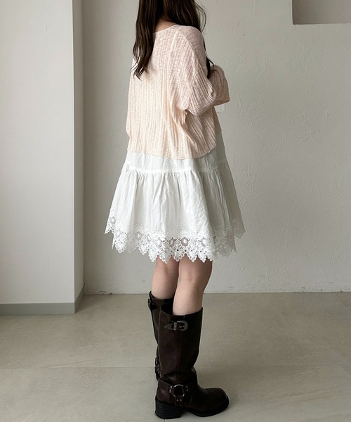 apres jour clair（アプレジュールクレア）の「【apres jour clair】コットンレースキャミチュニック（チュニック・レディース・ベージュ/オフホワイト・フリー/X-LARGE）」の17枚目の写真