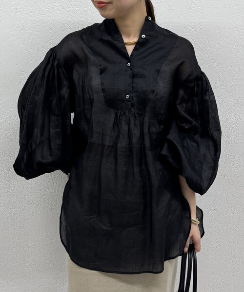 LOUNGEDRESS（ラウンジドレス）の「20thリネンギャザーチュニック