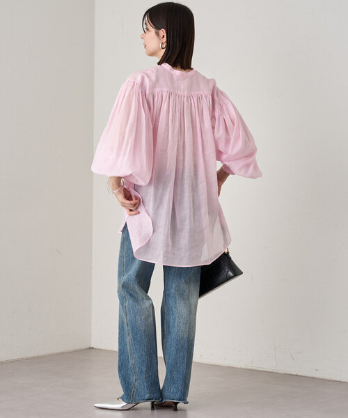 LOUNGEDRESS 20thリネンギャザーチュニック LOUNGEDRESS（ラウンジドレス）の「20thリネンギャザー