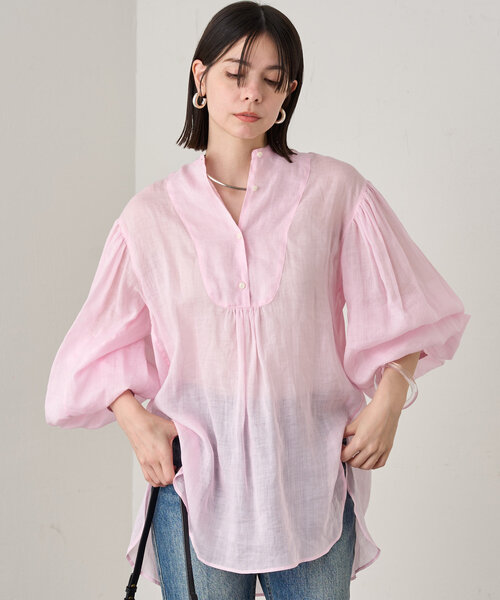LOUNGEDRESS 20thリネンギャザーチュニック LOUNGEDRESS（ラウンジドレス）の「20thリネンギャザー