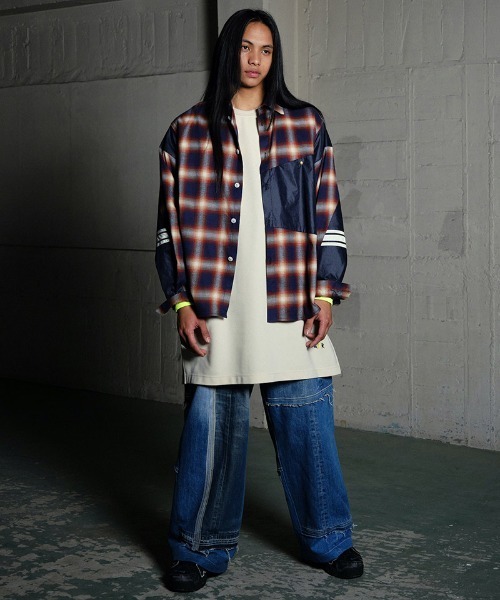 masterkey(マスターキー)の「mp13641-GRAND CANYON デニムビックパンツ(デニムパンツ・メンズ・ブルー系その他/ブラック・FREE)」の4枚目の写真