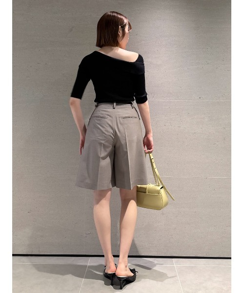 SNIDEL（スナイデル）の「ベルティッドハーフパンツ（その他パンツ・レディース・ブラック/ホワイト/グレー・0/1）」の17枚目の写真