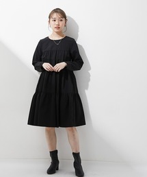 小さいサイズ ティアードミニワンピース 低身長さん・小柄女性