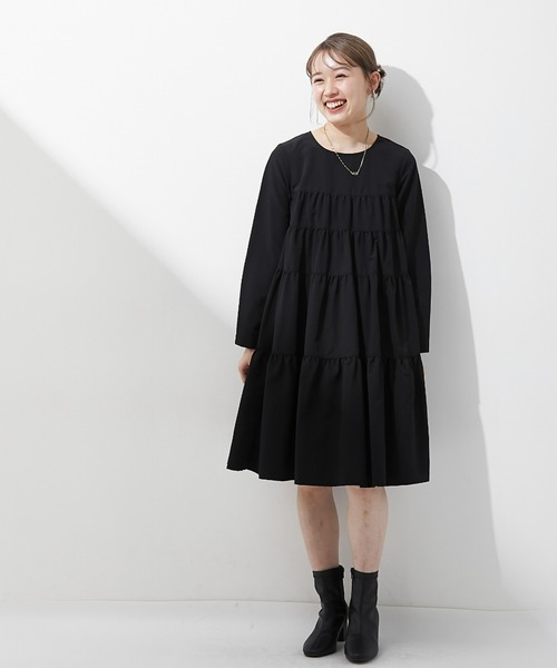 小さいサイズ ティアードミニワンピース 低身長さん・小柄女性