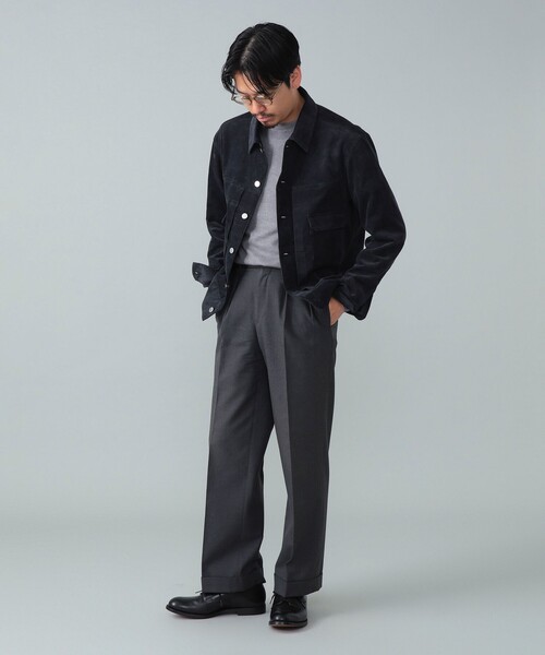 BEAMS F（ビームスエフ）の「Jeanik / コーデュロイ 2ndタイプ ブルゾン（ブルゾン・メンズ・ブラック/ベージュ・LARGE/MEDIUM/SMALL）」の3枚目の写真