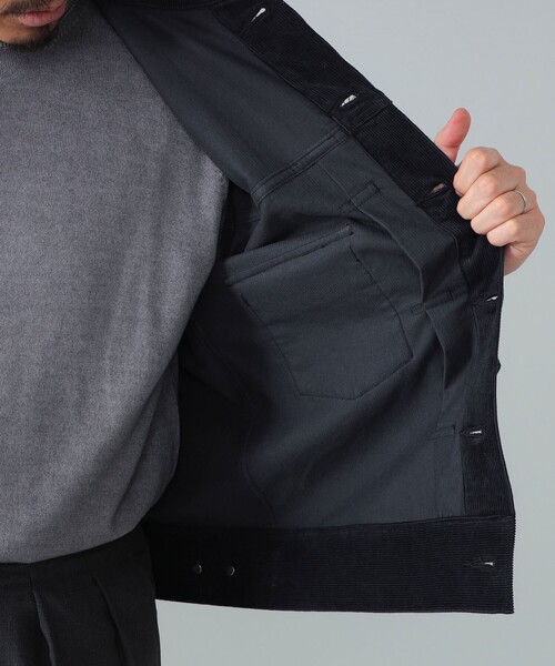 BEAMS F（ビームスエフ）の「Jeanik / コーデュロイ 2ndタイプ ブルゾン（ブルゾン・メンズ・ブラック/ベージュ・LARGE/MEDIUM/SMALL）」の12枚目の写真