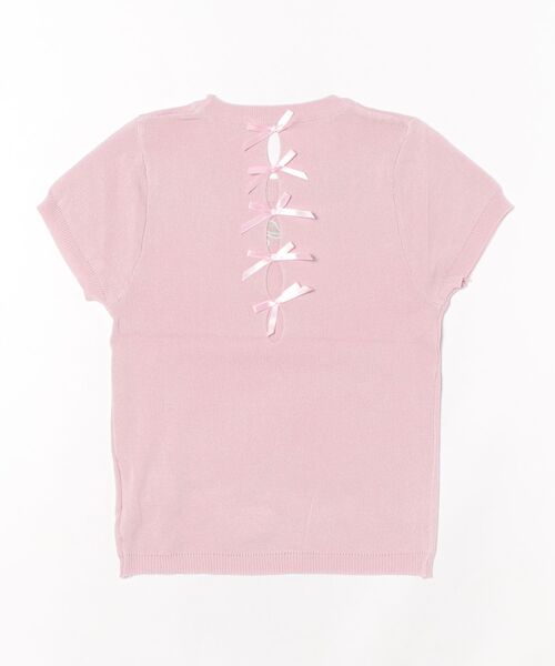 frunco(フランコ)の「リボンニットトップス(ニット/セーター・レディース・ホワイト/ブラック/ピンク/ブルー/ブラック×ホワイト・FREE)」の6枚目の写真