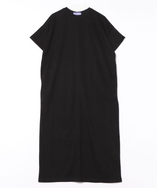 wee9s(ウィークス)の「HANSODE sweatee one piece / 半袖スウェッティーワンピース(スッキリタイプ)(ワンピース・レディース・ターコイズブルー/ブラック/レッド・LONG/SHORT/FREE)」の7枚目の写真