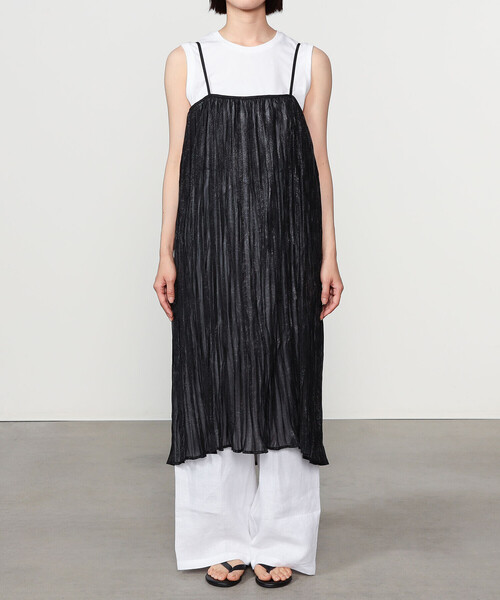 Bshop(ビショップ)の「eunoia | キャミソールワンピース WOMEN(ワンピース・レディース・ブラック・ONE)」の7枚目の写真