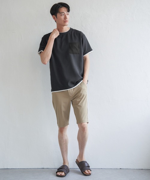 ikka(イッカ)の「【お得だ値】イージーケアリネンライクシャツT(Tシャツ/カットソー・メンズ・オレンジ/ネイビー/ベージュ/グリーン/チャコールグレー・M/L/XL/S)」の20枚目の写真