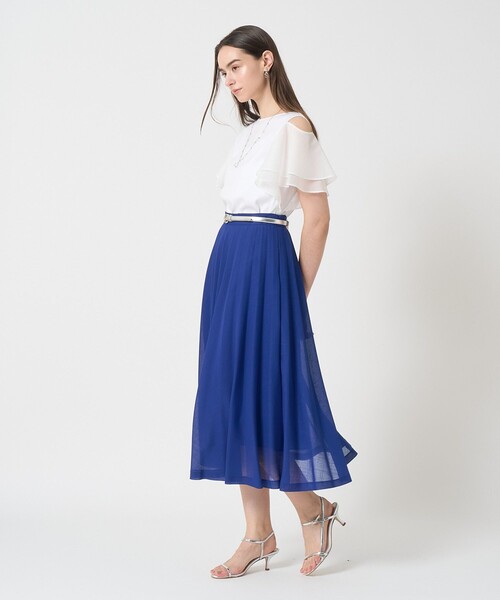 現行品　ANAYI　リネンライクボイルプリーツスカート リネンライクボイルプリーツ スカート（スカート）｜ANAYI（アナイ）の