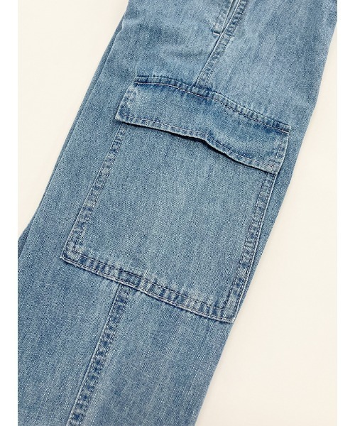 Catchup（ケチャップ）の「【Catchup】ライトオンスデニムスリムカーゴパンツ（デニムパンツ・キッズ・ネイビー/ブルー・110㎝/120㎝/130㎝/140㎝/150cm/100㎝）」の7枚目の写真