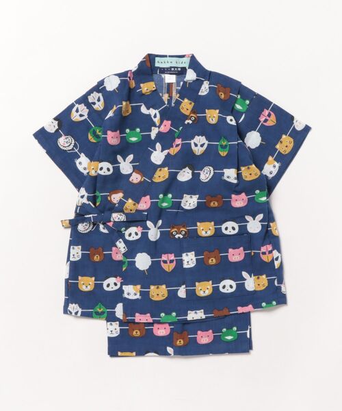 濱文様甚平（浴衣）｜Ribbon hakka kid's（リボンハッカキッズ）の