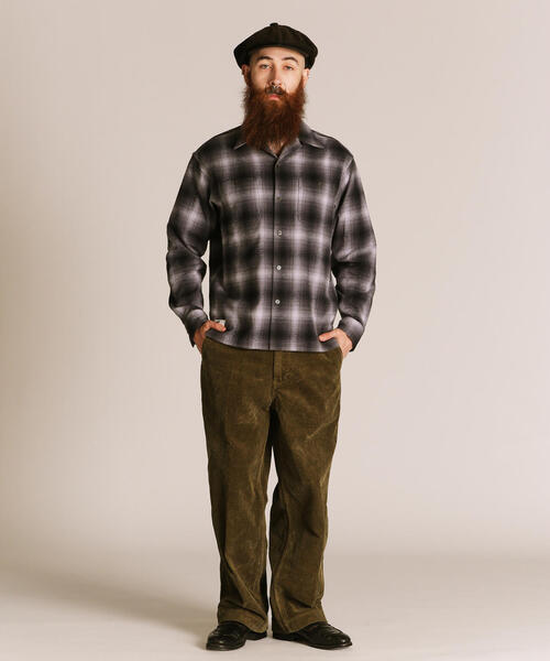 schott（ショット）の「Schott/ショット/OMBRE CHECK FLANNEL LS SHIRT/オンブレチェック フランネルシャツ（シャツ/ブラウス・メンズ・ブラウン/ブラック・2XL/XL/L/M）」の21枚目の写真