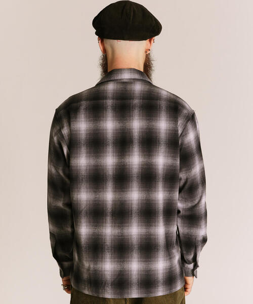 24SS SCHOTT OMBRE CHECK LS オンブレ チェック シャツ LS OMBRE NEL SHIRT／オンブレチェック ネルシャツ | ショット