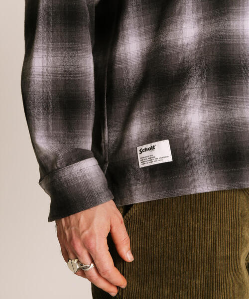 Schott/ショット/OMBRE CHECK FLANNEL LS SHIRT/オンブレチェック