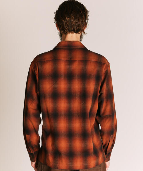 Schott/ショット/OMBRE CHECK FLANNEL LS SHIRT/オンブレ