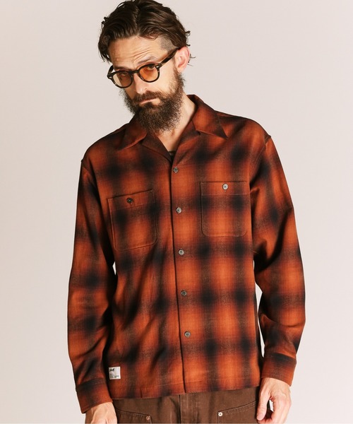 schott ショット チェックシャツ ネルシャツ Sサイズ タグ付き [新品] Schott N.Y.C 2025FW SCHOTT ショット OMBRE CHECK FLANNEL LS