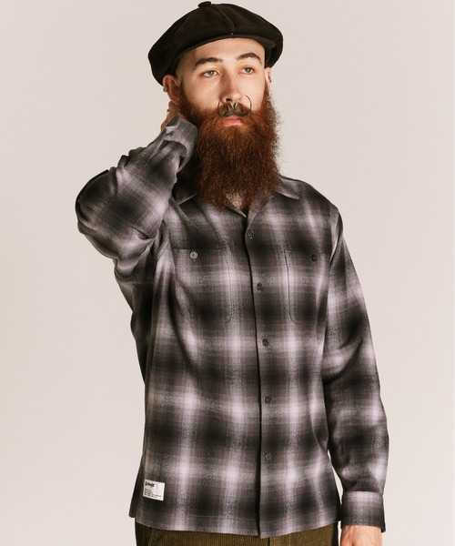 schott（ショット）の「Schott/ショット/OMBRE CHECK FLANNEL LS SHIRT/オンブレチェック フランネルシャツ（シャツ/ブラウス・メンズ・ブラウン/ブラック・2XL/XL/L/M）」の4枚目の写真