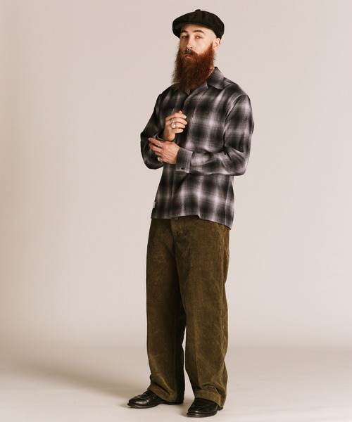schott（ショット）の「Schott/ショット/OMBRE CHECK FLANNEL LS SHIRT/オンブレチェック フランネルシャツ（シャツ/ブラウス・メンズ・ブラウン/ブラック・2XL/XL/L/M）」の10枚目の写真