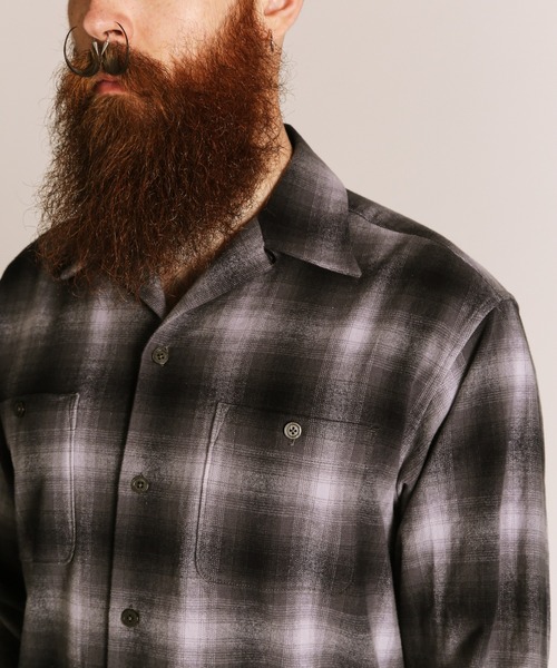 Schott/ショット/OMBRE CHECK FLANNEL LS SHIRT/オンブレ