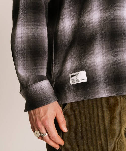 Schott/ショット/OMBRE CHECK FLANNEL LS SHIRT/オンブレチェック