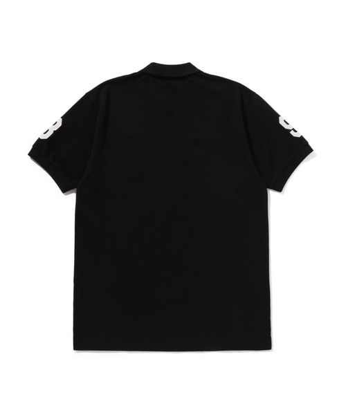 A Bathing Ape 黒 ポロシャツ A BATHING APE(アベイシングエイプ) ポロシャツ ブラック サイズ
