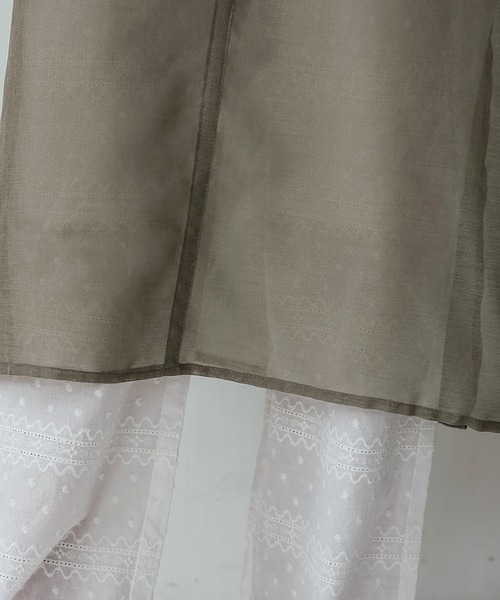 No Rule No Line（ノール－ルノーライン）の「シアーワンピース シアーロングスリットワンピ（ワンピース・レディース・ベージュ系/ホワイト/ブラック・FREE）」の22枚目の写真