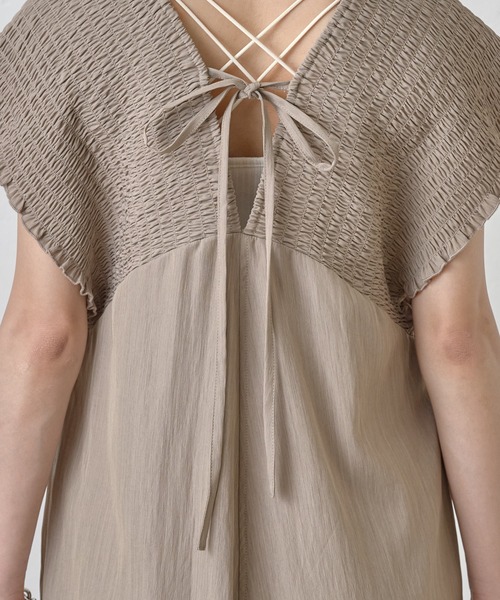 COLONY 2139（コロニートゥーワンスリーナイン）の「シャーリングオールインワン（つなぎ/オールインワン・レディース・ブラック/グレイッシュベージュ・FREE）」の20枚目の写真