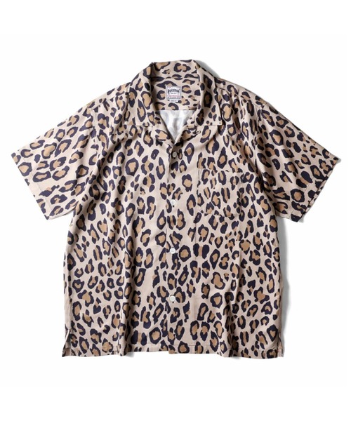 ［HOUSTON ヒューストン］レオパード アロハシャツ / 開襟シャツ HOUSTON ヒューストン］LEOPARD ALOHA SHIRT レオパード アロハ