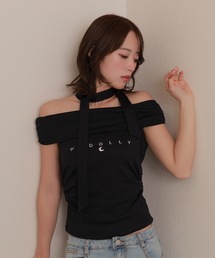 tシャツ *M DOLLY original* logo ribbon tops/ロゴリボントップス レディース M DOLLY original* logo ribbon tops/ロゴリボントップス（T