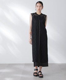 【セット】ロングジレ、レースワンピ Dorry Doll ドレス ロングジレとレースワンピースがセットになっ