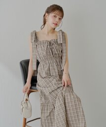 【WEB限定/REVIVAL】肩リボンマルチwayタンクロングワンピース