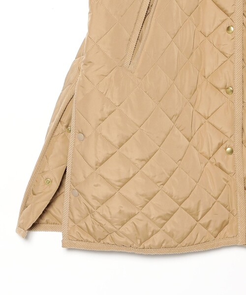 B:MING by BEAMS(ビーミングバイビームス)の「キルティング ノーカラー ロング コート(S~M)(ノーカラーコート・レディース・ベージュ/ブラック/ホワイト系その他5・SMALL/MEDIUM)」の11枚目の写真